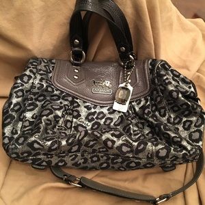 Coach black and silver authentic Coach handbag