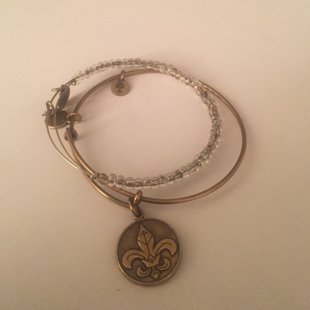 alex and Ani stacked bracelets (set of 2)