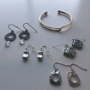 Lia Sophia Earrings and Bracelet Lot