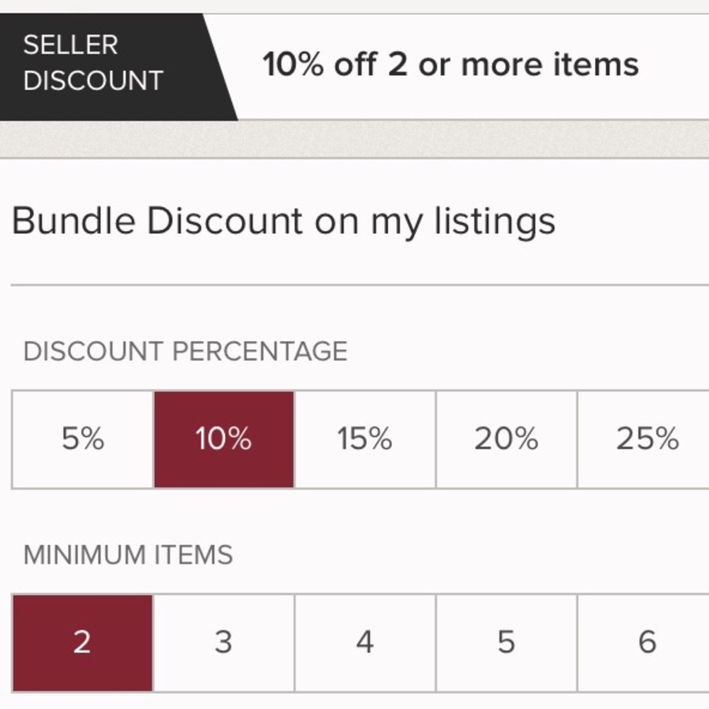 Bundle 2 or more items and save 10%