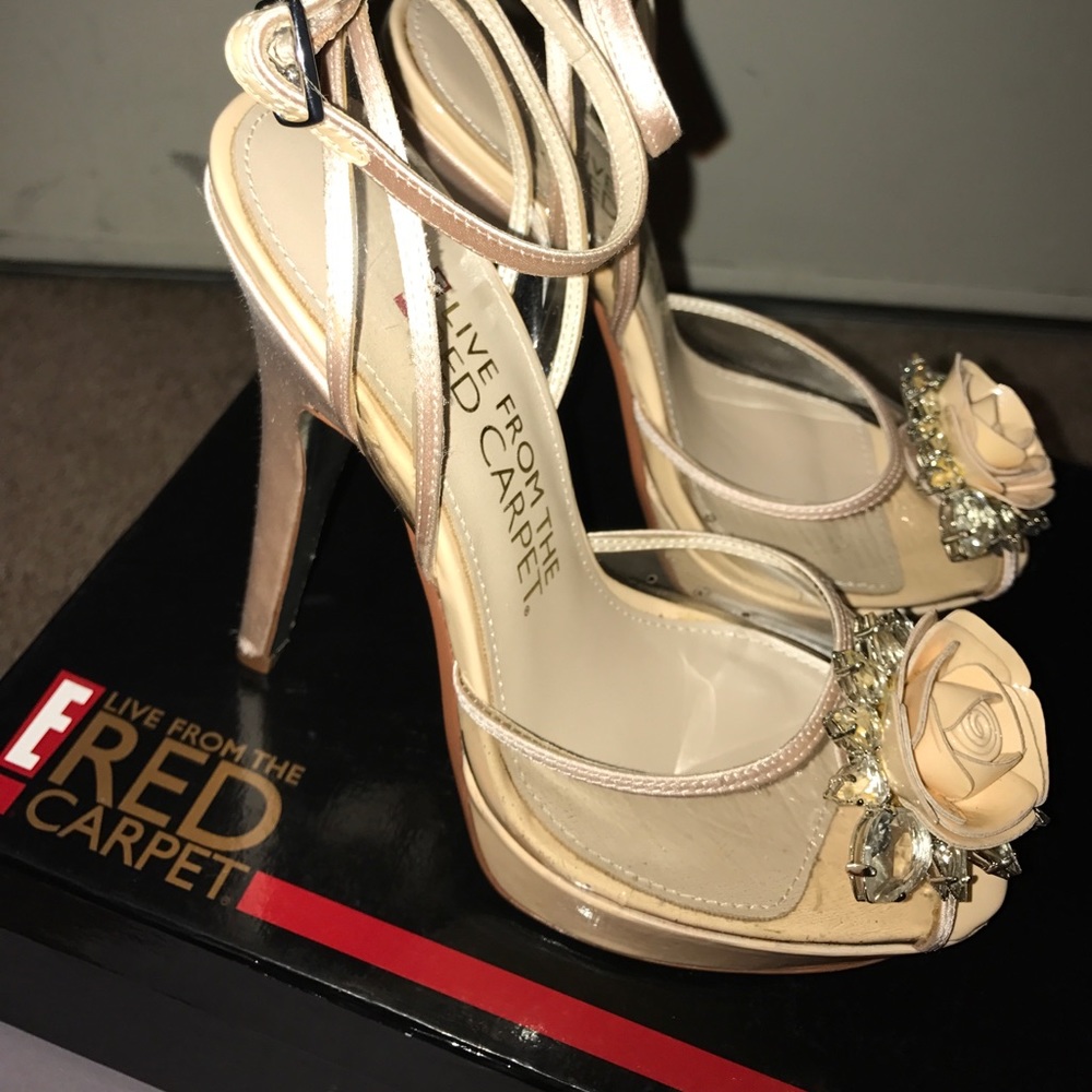 Red carpet high heels