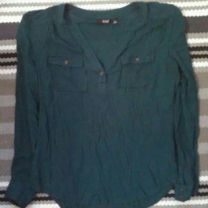 ana dark green blouse