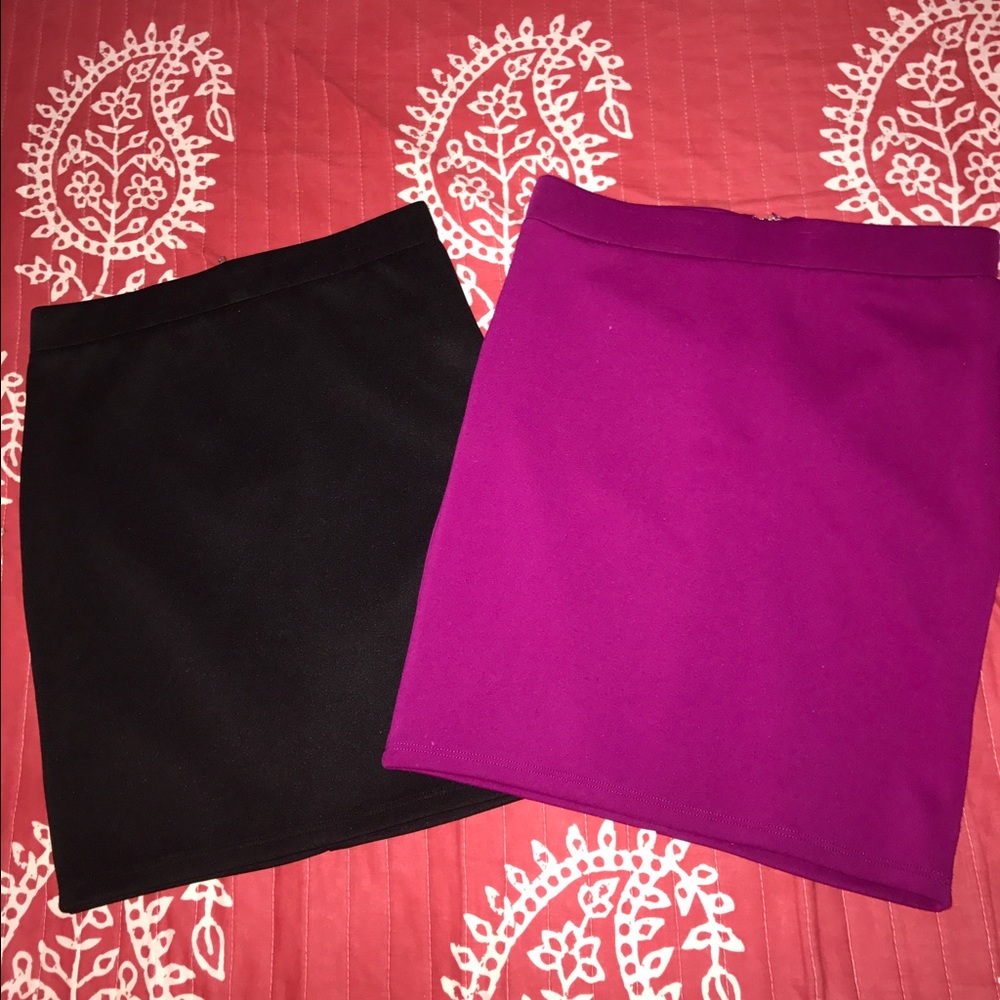 Two mini skirts