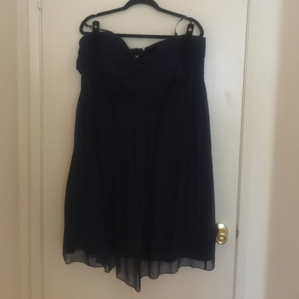 Navy chiffon