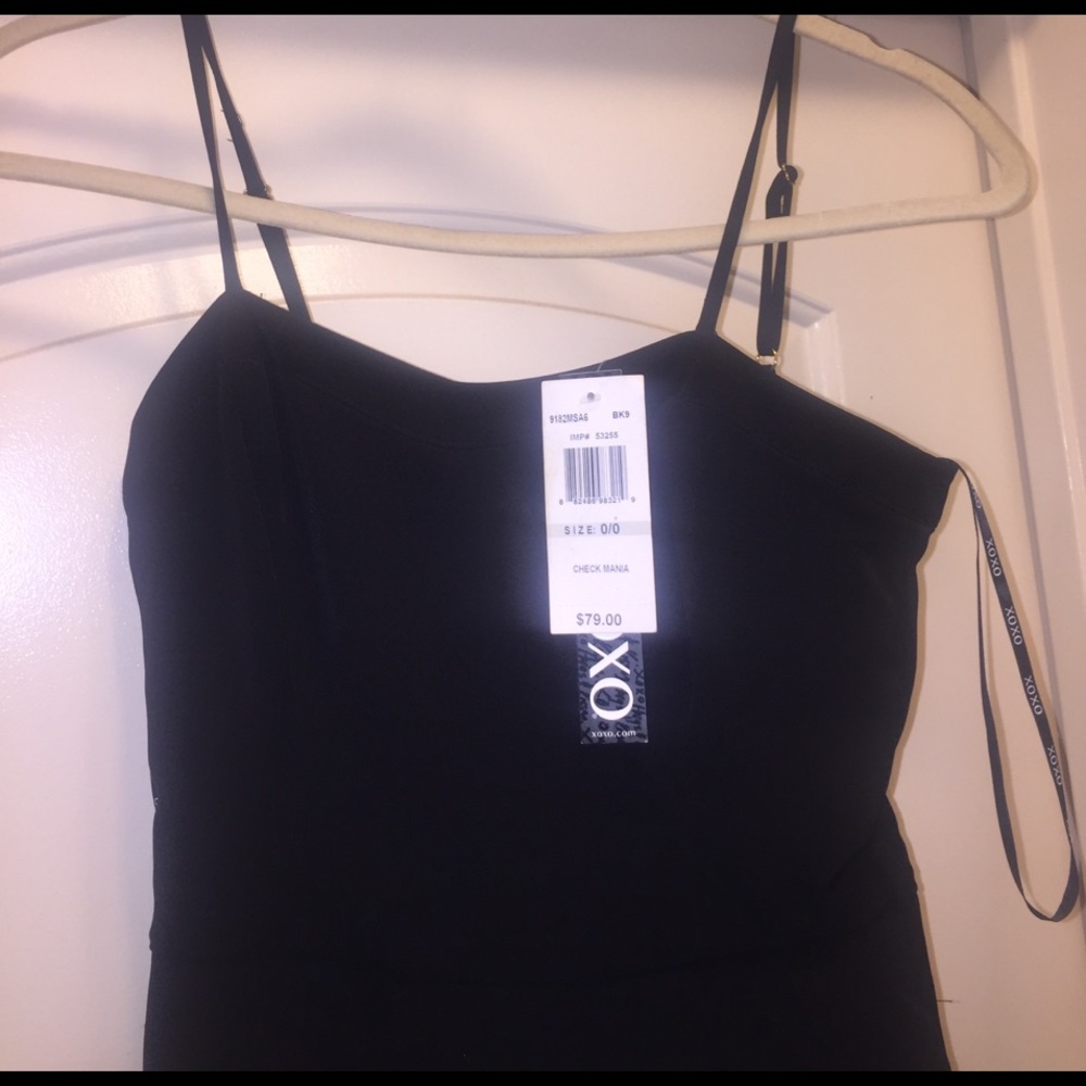 XOXO Black Jumpsuit Bell Bottom Spaghetti strap