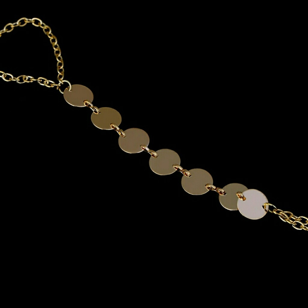 Trendy Sequins Chain Anklets - Picture 4 of 6
