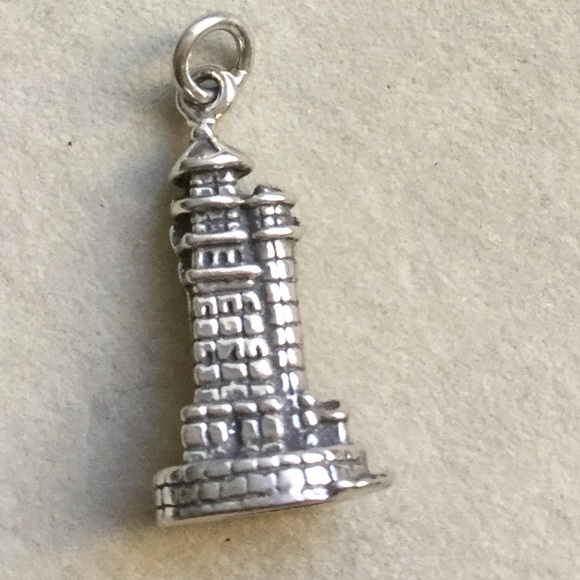 Sterling Silver Lighthouse 3D Charm Brand New - Picture 1 of 4