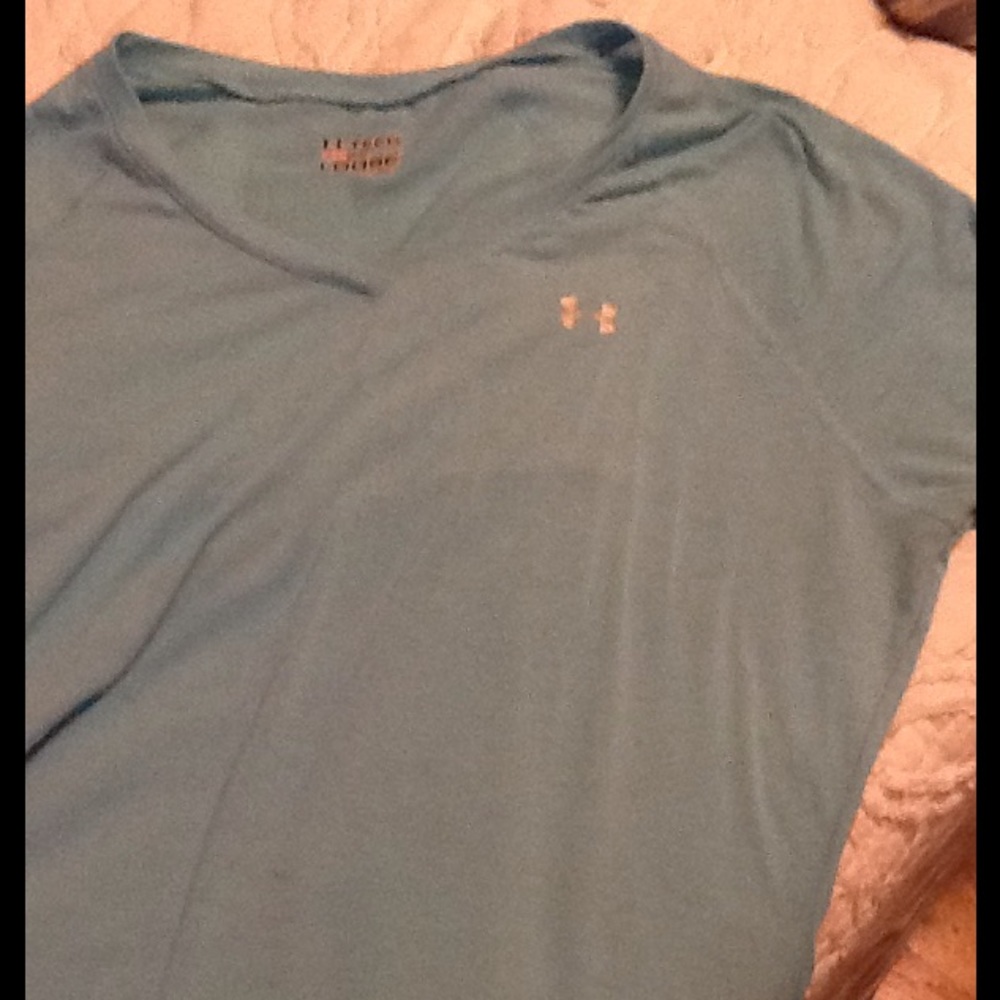 Under Armour turquoise shirt