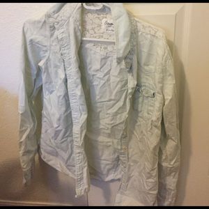 Aeropostale jean jacket with lace on back