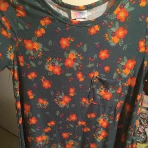 XS Lularoe floral Carly- legging material