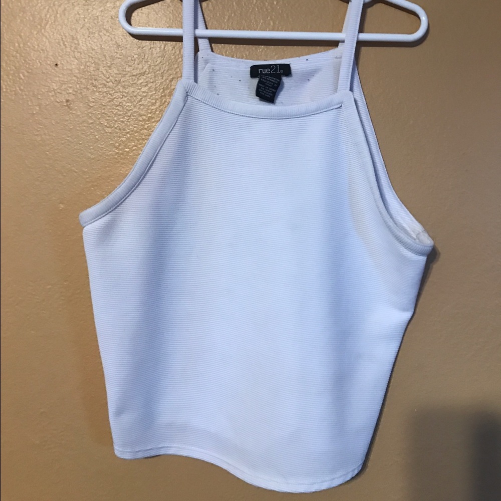 White crop top