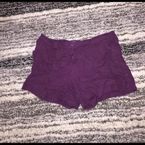 Eggplant linen short