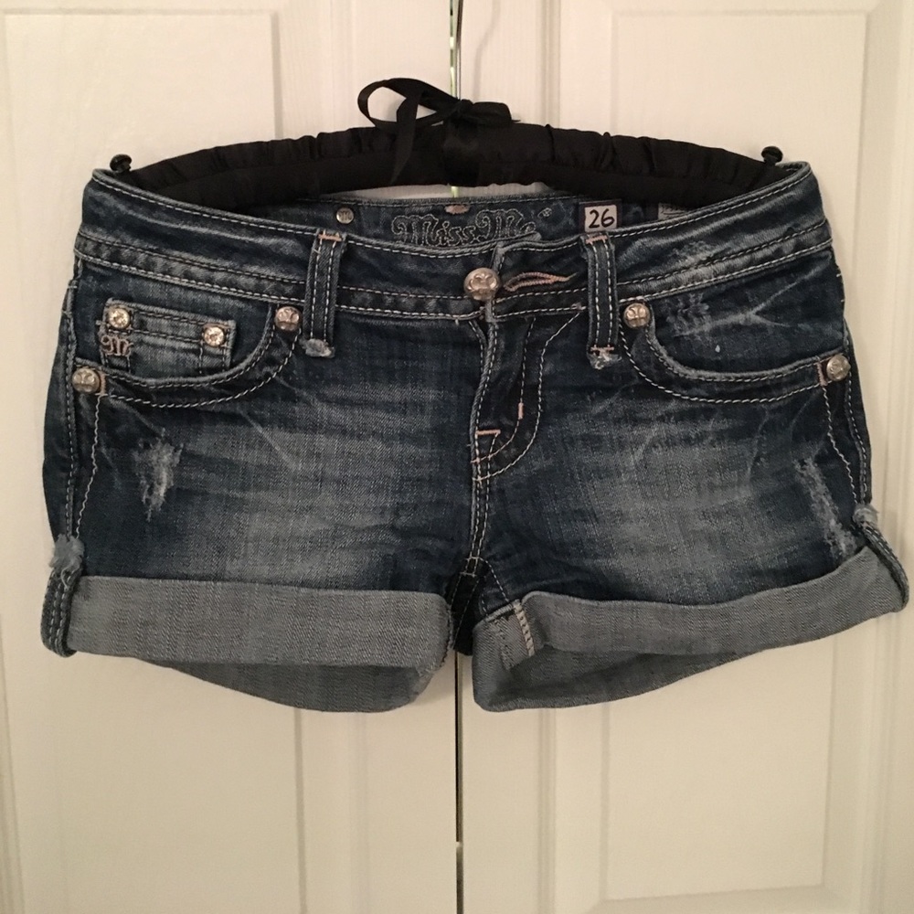 Miss Me denim shorts.