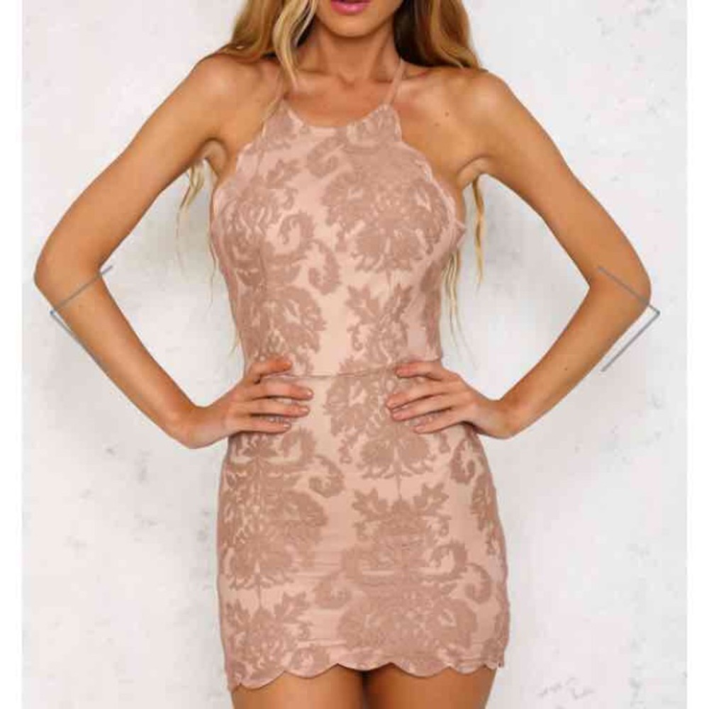 Hello Molly Nude Lace Dress