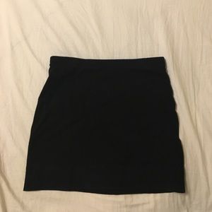 Solid black mini skirt from Forever 21