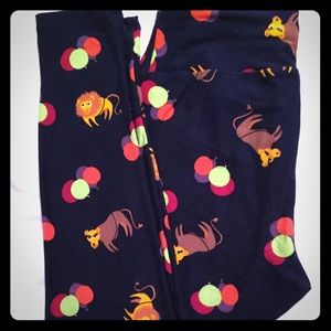 OS Lularoe circus lion leggings