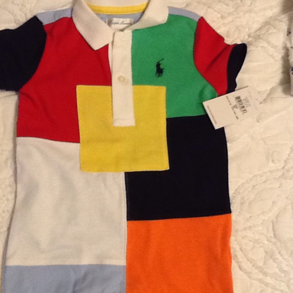 Baby boy color block romper