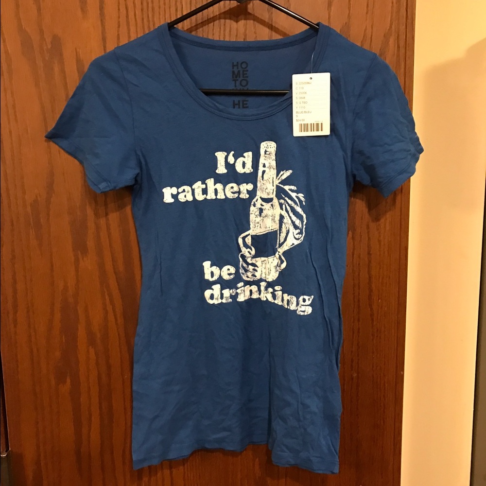 I'd rather be drinking tshirt urban outfitters