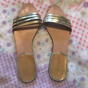 Zara gold sandals