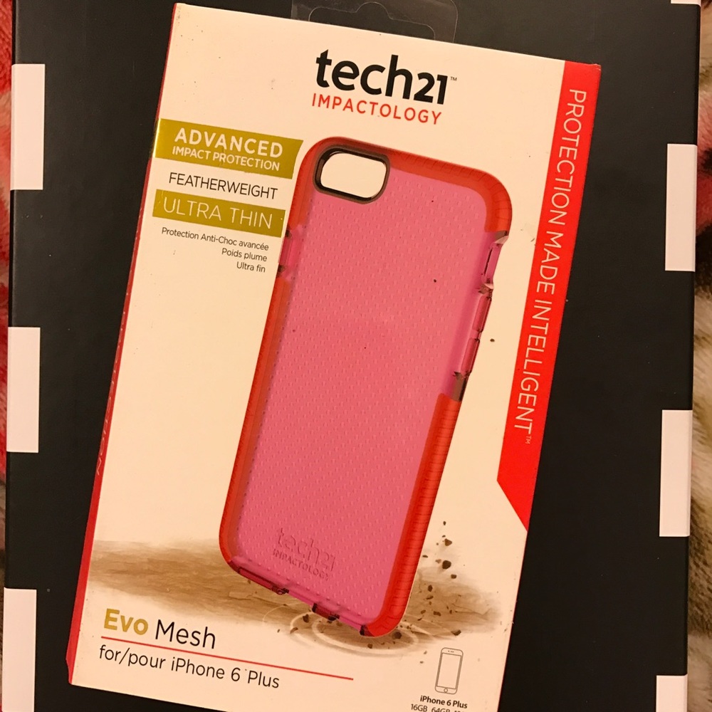 Tech 21 Pink iPhone case for 6/s Plus case
