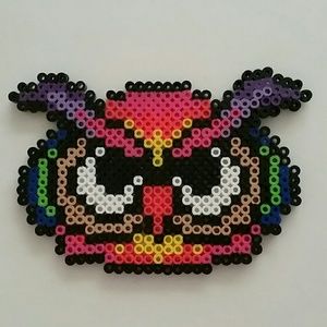 EDC Perler Owl, Can be Added to Necklace