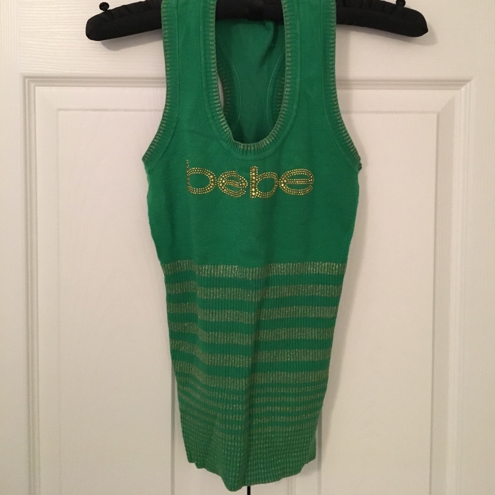 Bebe racerback tank.