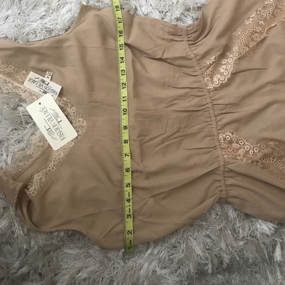 V-Neck Romper Taupe color - Picture 6 of 8