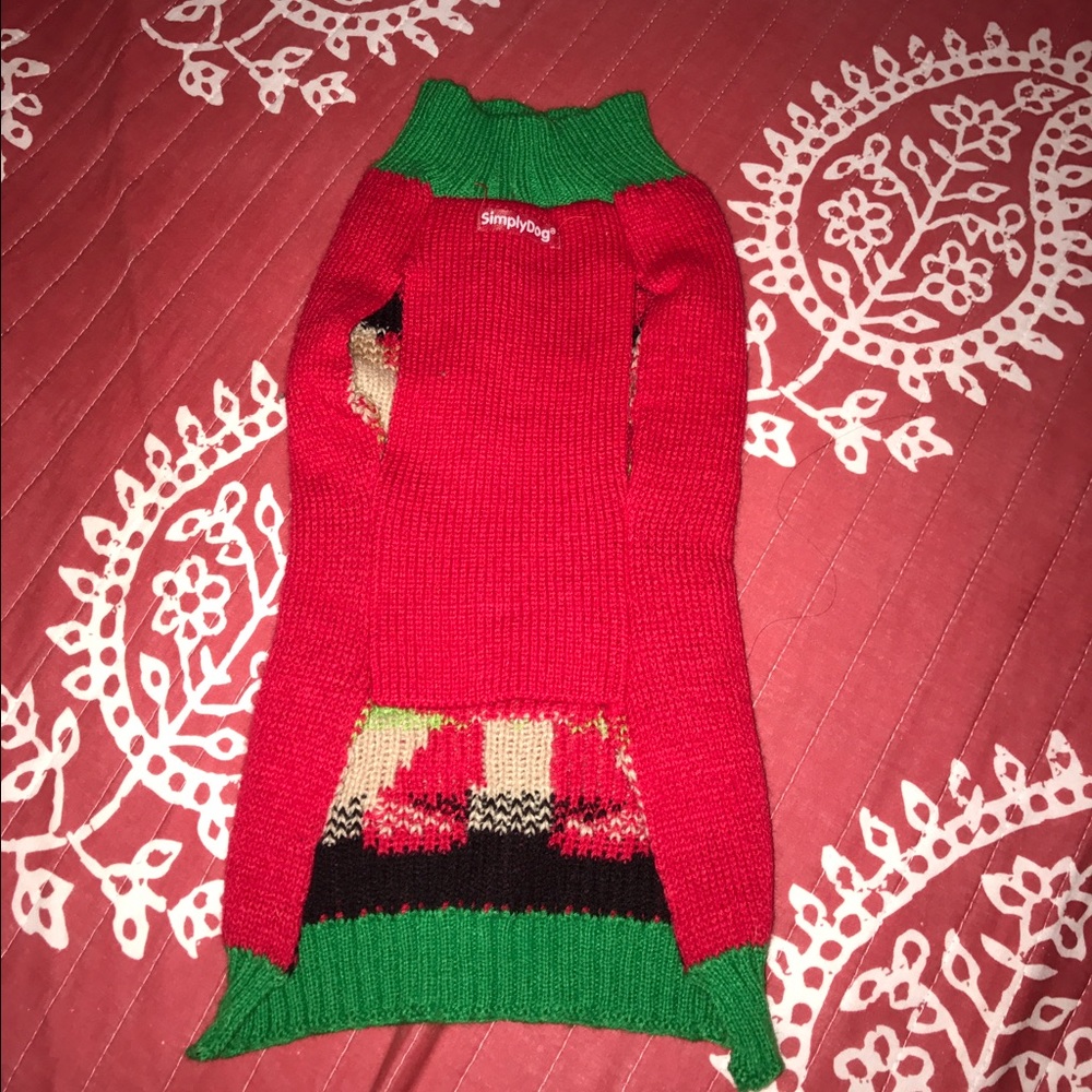 Christmas dog sweater