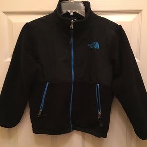 Boys north face black Denali jacket