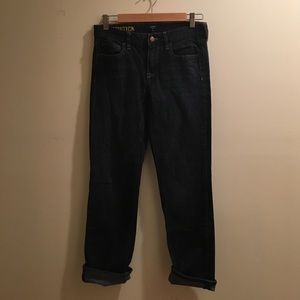 J Crew Matchstick dark wash jeans