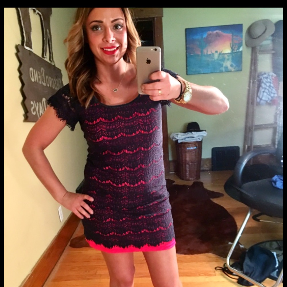 Navy Lace Dress