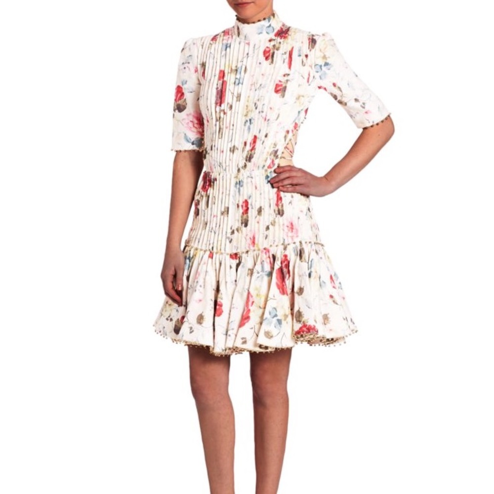 Zimmermann Mischief Corset Floral Dress