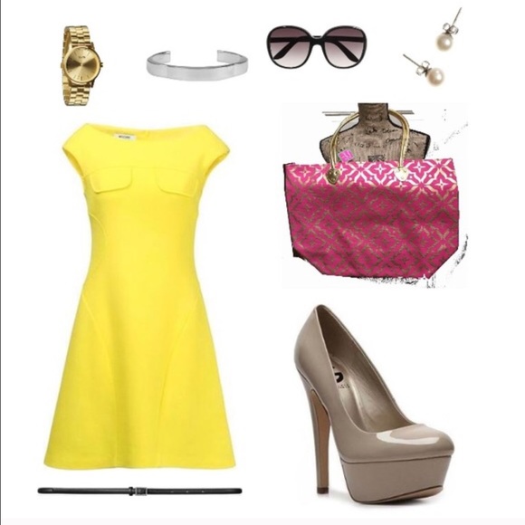 Large pink and gold foil Moroccan print!! - Picture 2 of 4