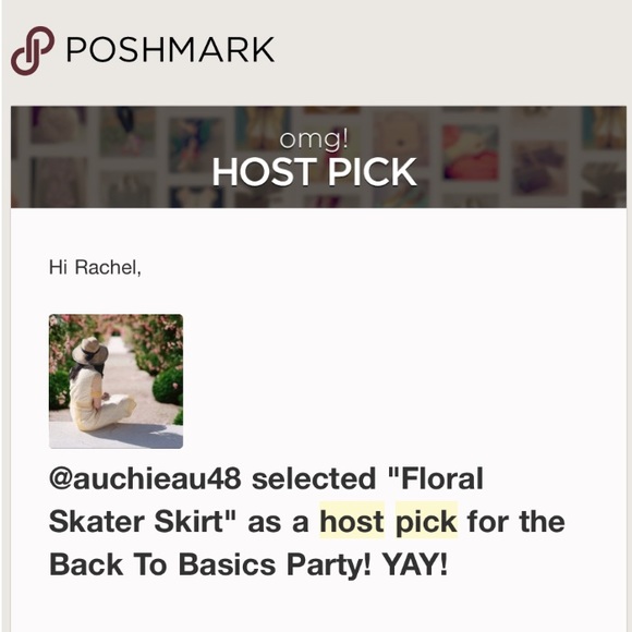 5 for $25HPx2 Floral Skater Skirt - Picture 5 of 8