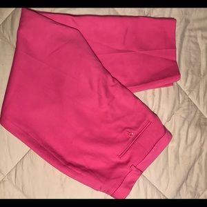 Pink cropped pants