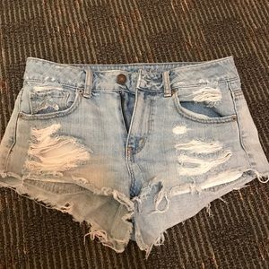 American Eagle high waisted festival shorties!