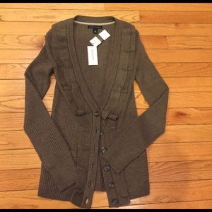 NWT Banana Republic cardigan sweater with ruffles