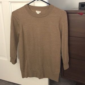 J.Crew Sweater 100% Merino Wool 3/4 Sleeve