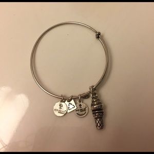 Alex & Ani bracelet with ice cream charm! Silver!