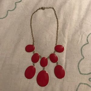 RED bubble necklace.