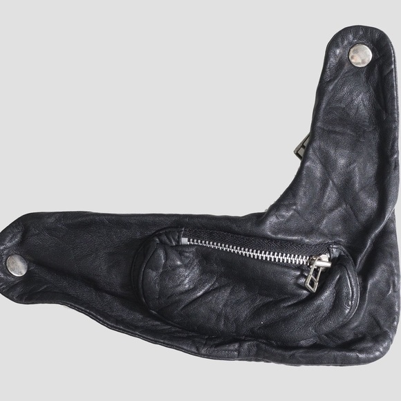 ✖️SOLD✖️ Barbara I Gongini Asymmetric Leather Vest - Picture 6 of 7