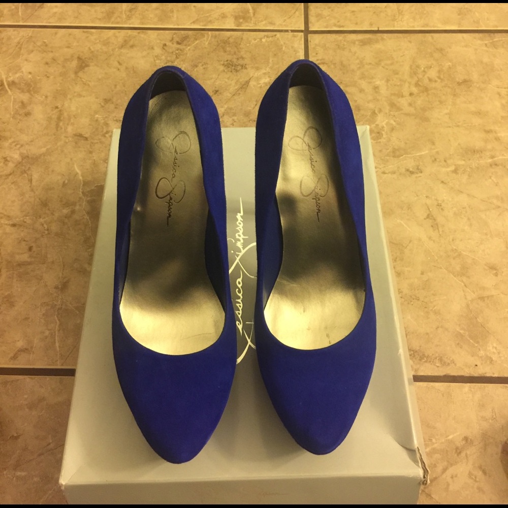 Jessica Simpson "Blue" Platform heels.