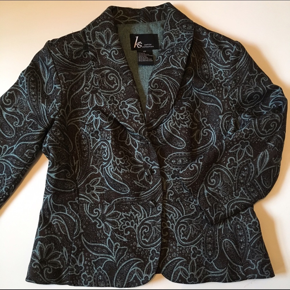 Paisley Blazer with Teal designs