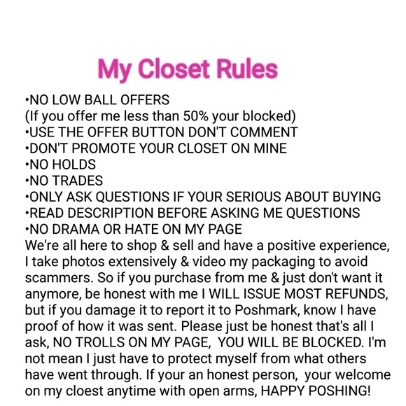 CLOSET RULES - Picture 2 of 2