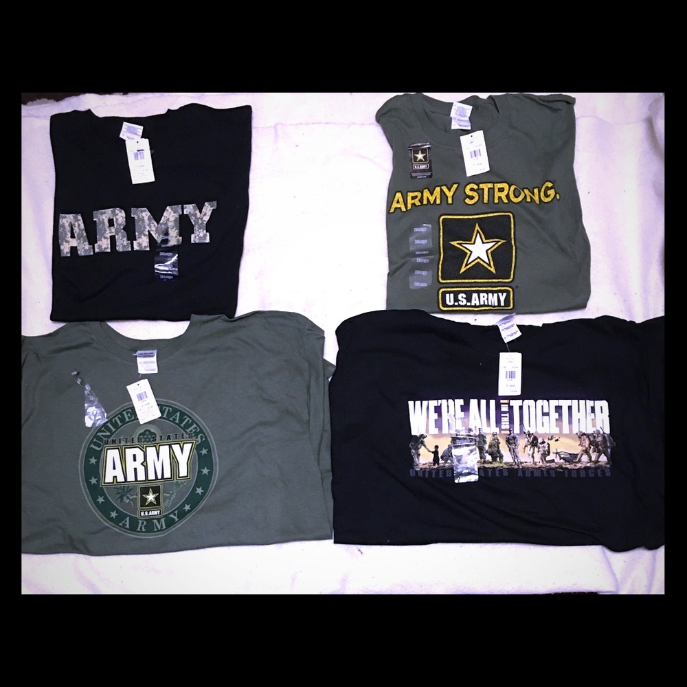 4 USA ARMY SHIRTS BRAND NEW!