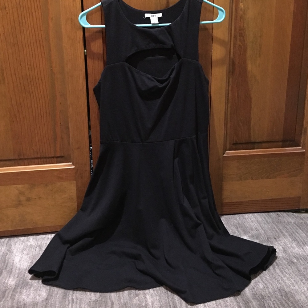 Never worn bar III black cut out front dress
