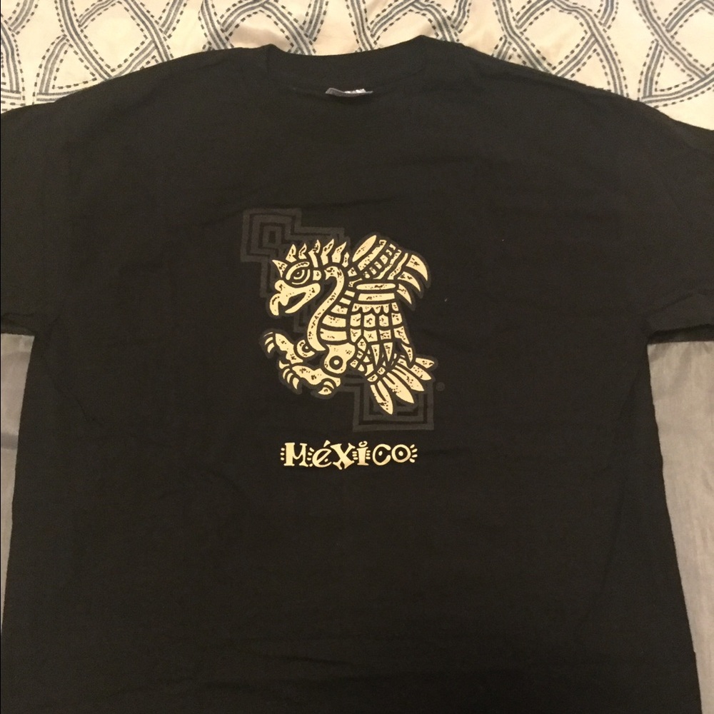 Black Tshirt with Mexican Logo