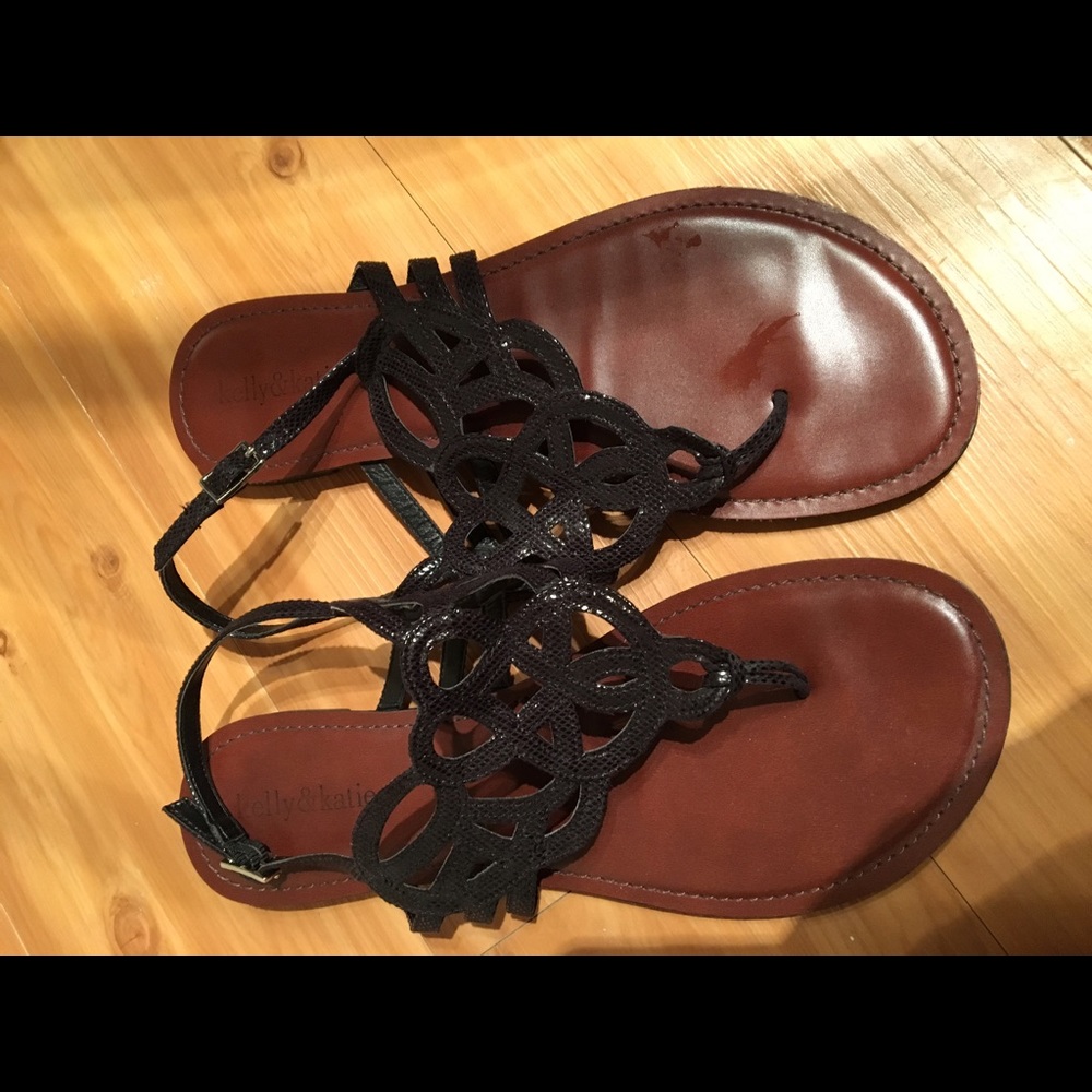 Cute black sandals