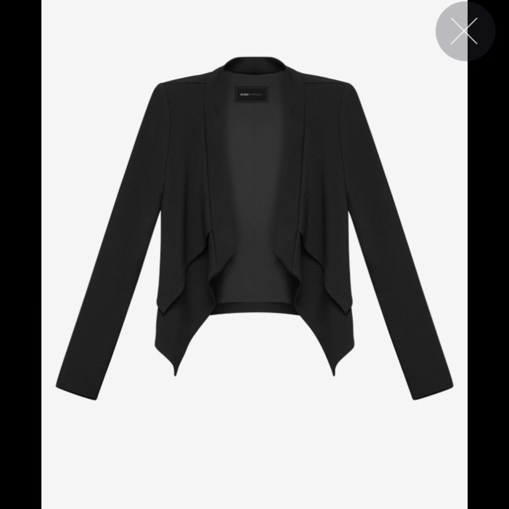 BCBGMAXAZRIA Black Lloyd Easy Layered Jacket