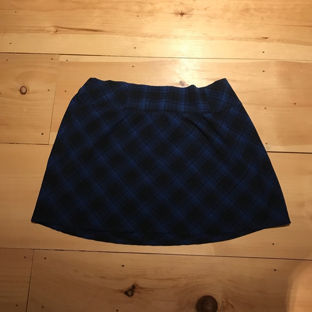 Plus size plaid skirt